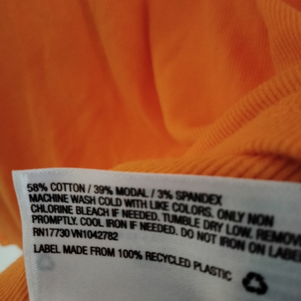 A New Day Top Women XL Orange T-Shirt Casual Academia Must Have Versatile Beach - Picture 3 of 4
